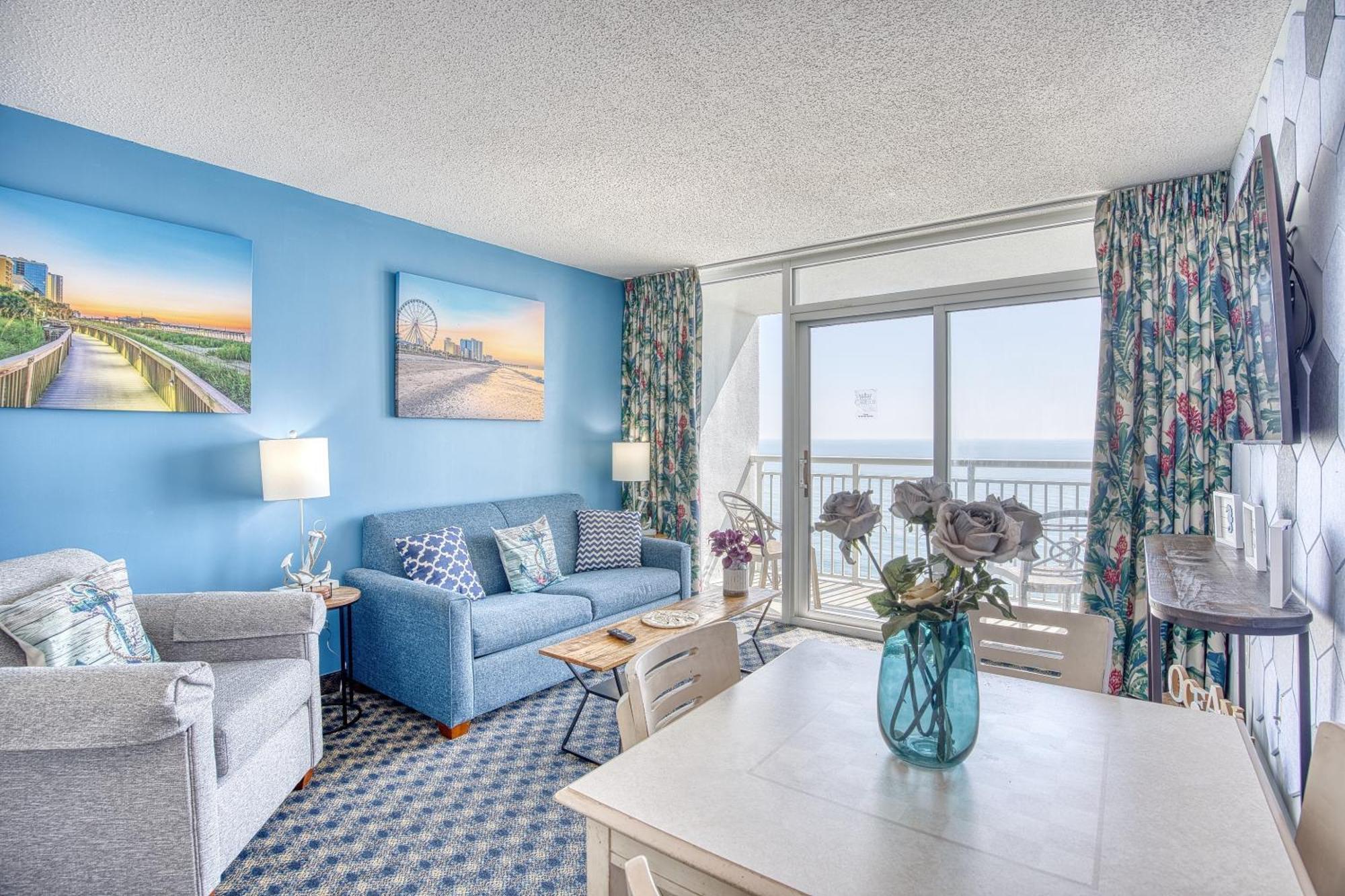 Oceanfront Beach Serenity Stay マートルビーチ エクステリア 写真