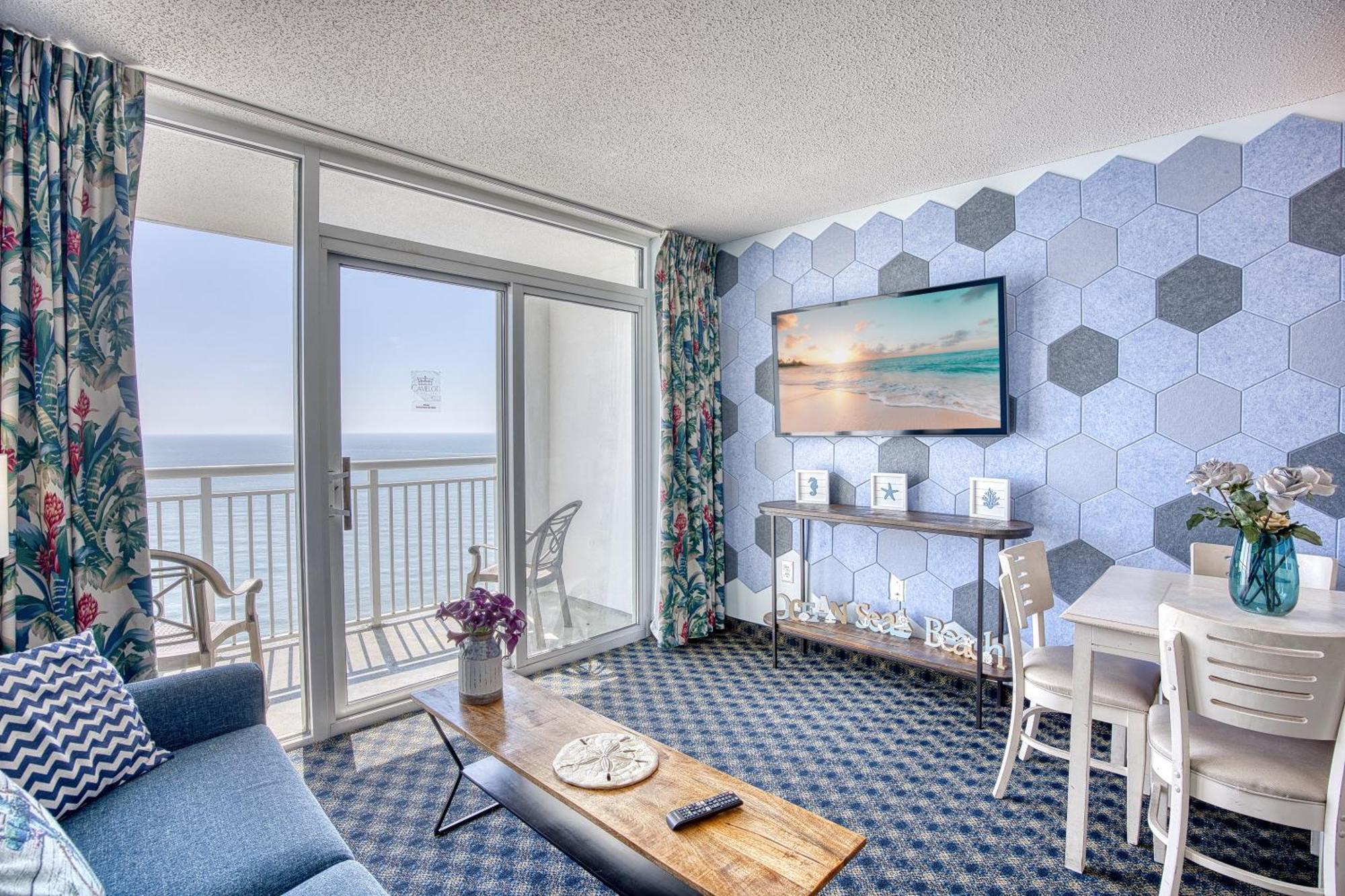 Oceanfront Beach Serenity Stay マートルビーチ エクステリア 写真